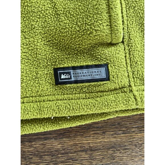 REI Fleece Vest Womens Size M Olive Green Zip Outdoors Hiking - Picture 9 of 11